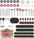 HARDELL 227pcs Rotary Tool Accessories Kit, 1/8"(3.2mm) Diameter Shanks, Universal Fitment for Cutting, Polishing,