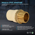 Supply Giant CSDQN336 Male x CPVC Adapter, Durable Over Molded One-Piece Design, 1-1/4 Inch Lead-Free Brass