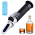 Optics Alcohol Refractometer, Automatic Temperature Compensation Alcohol Meter for Measuring Spirit Alcohol Content