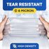 7-10 6 24x23 Pack 1000 PLASTIC PRINCE Gallon Trash Bags, Small Office Trash Bags, Micron Waste Basket Clear Garbage