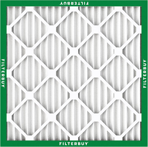 Filterbuy 16x16x1 Air Filter MERV 8 Dust Defense - Pleated HVAC AC Furnace Replacement (Actual Size: 15.75 x 15.75 x