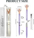 LADY&HOME 10 Pcs Bridesmaid Pens Large Diamond Pens Crystal Metal Ballpoint Pens Gifts for Women Wedding Bridal Shower Favors (Lavender) by LADY&HOME
