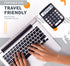 CATIGA 8 Digit Desktop Calculator with Solar Power, Easy to Read LCD Display, for Home, Office, School, Black