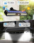 SUNOHE 36 6000K, 2 Pack Clip on Solar Motion Sensor Lights Outdoor Waterproof with LEDs, Solar Powered Fence Lights