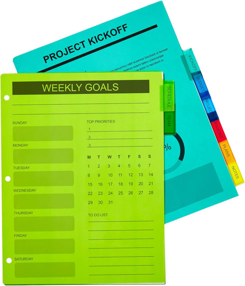 Avery Dividers for 3 Ring Binders - 8-Tab Plastic Binder Dividers, Multicolor, 24 Sets (11901)
