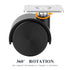 1.5 Inch Furniture Caster Wheels Set of 4, Plastic Casters for Carts, Baby Bed, Kitchen, Cabinet, Table