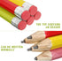 Tinlade 6 Pcs Wooden Jumbo Pencils for Prop, Funny Big Pencil, Huge Giant Pencil 14 Inch for Kids