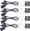 REXTiN 4packs 5.9ft E26/E27 LED Light Socket Extension Cord with On/Off Switch