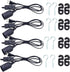 REXTiN 4packs 5.9ft E26/E27 LED Light Socket Extension Cord with On/Off Switch