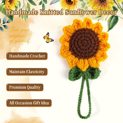 Set 1 600+ 1 1 1 12 Sunflower Planner Gift for Women - Sticker Book of Stickers, Weekly Planner, Crochet Keychain