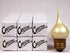 7194PSA Bulbs, 7.5 Pack 6 Bulbs Creative Hobbies Large Medium Base Champagne Silicone Light Watt, Individually Boxed