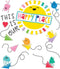 Carson Dellosa This is Our Happy Place Bulletin Board Set, Rainbow Decorations with Heart and Airplane Cutouts
