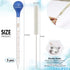 5 Pack 10ml Glass Pipette Dropper with 1 Pc Cleaning Brush for Liquid Essential Oil Transfer