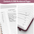 Forvencer A4 Lined Spiral Journal Notebook, 300 Numbered Pages, 11" X 8.5" for Writing, Burgundy