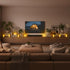 Haown 3D Set 3 Outdoor Flameless Candles, Patented Dual-LED, of Slanted Resin Pillars with Remote, Crisp White