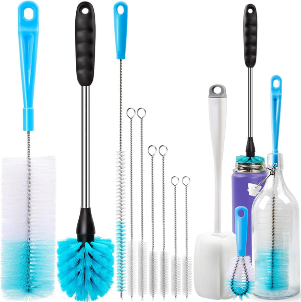 Holikme Bottle Brush Tube Cleaning Lab Set with Long Handle, Cup Cleaner