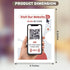 Touchless Menu - QR Code and Tag - View Menus Online - Two-Sided Menu Tap Card - Perfect for Storefront Window, Table