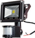 12V DC LED Motion Sensor Flood Light, 10W Mini IP65 Waterproof Outdoor Light, 900LM