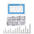 460Pcs Wood Screws Assortment Kit, 16 Sizes 304 Stainless Steel Phillips Flat Head Self Tapping Screws for Woodworking,