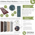 Ekena Millwork 3" (6/Bag) Lifetime Vinyl Shutter-Lok's, Wedgewood Blue