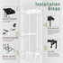 4 Camping Chair Wall Storage for Garage - Metal Beach Lawn Chair Rack, Garage Storage and Organization Shelves, Wall