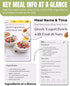 TechMysteryHouse 30-Day Mediterranean Diet Meal Planning Cards for Beginners, Guided Daily Meal Planning System