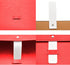 PU Leather A4 File Folder, Large Document Holder, Waterproof Envelope Case with Handmade Closure, Red