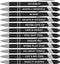 Zonon 12 Pieces Inspirational Motivational Quotes Ballpoint Pens with Stylus Tip - Fine Point Smooth Writing Metal