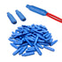 100PC Blue B Connectors, Silicone Filled Wet B Wire Gel Telephone Alarm Wire Crimp Splices