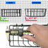 Pegboard Baskets Accessories for Storing Items Not Easy to Hang on Pegboard - 4 Pcs (Black Light-Duty)