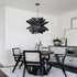 5.9" Arturesthome Industrial Black Ceiling Canopy Kit,Single Hole Extra Depth and Width Ceiling Plate for Pendant Light