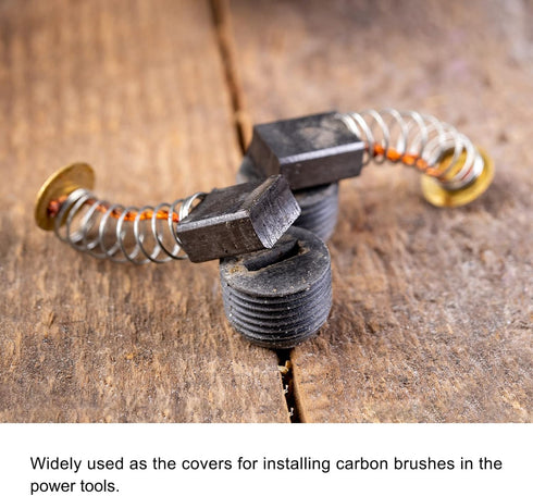 Carbon Brushes Holder Caps, Plastic Cover Caps for Motor Brushes - 20mm OD/8mm, 10 Pcs