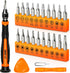 24Pcs Precision Screwdriver Set, Tool Kit with Torx, Phillips, Triwing, for Macbook, Laptop, PS5, Xbox, Glasses