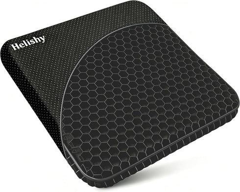 Helishy Gel Seat Cushion, Double Thick Egg Gel Cushion for Pressure Pain Relief,