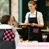 Server Book, Cute Server Books for Waitress, PU Leather Serving Book with Zipper Pocket & Pen Holder, Waitress Books