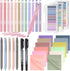 Nicpro 62 PCS Book Annotation Kit with Case, Aesthetic Highlighters, Quick Dry Markers, 1200PCS Sticky Notes