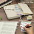 Lined Journal Notebook, A5, 400 Pages, Black Hardcover Leather Notebook, 100Gsm College Ruled Paper for Writing