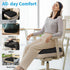 TranquilRelax Tailbone Large Seat Cushion, Memory Foam Cushion for Long Sitting Hours on Office Chair, Car Seat