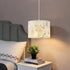 CCKZQYR 15 3 Bulb Plug in Pendant Light, FT Hanging Lamp with Plug in Cord, On/Off Switch, Flower Fabric Shade, Color