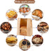 Crpzszshtp 50% 25 Bread Bags -Sourdough Bread Bag for Homemade Bread with Window, Thicker Large Bakery Bags for Storage