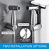 REWEE Set ABS Handheld Bidet Sprayer for Toilet, Chrome Plate Plastic Bidet Attachment for Toilet,Cloth Diaper Bidet