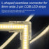 Styquenzer 12 8mm 2-Pin 5V/9V/12V/24V Pcs COB LED Strip Light Connectors, LED Strip, Gapless L-Shaped Corner