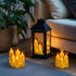 12Pcs Homemory Flameless Candles with Star String Fairy Lights, Flickering Battery Operated Candles, LED Fake Candles