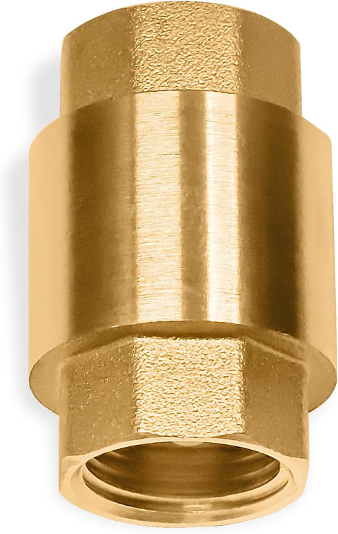 Brass One Way Check Valve 1/2 inch Backflow Preventer for Plumbing and Industrial Applications