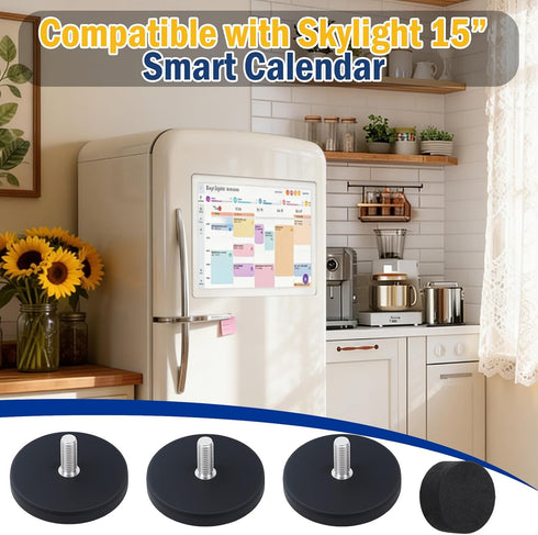UCEC 15 inch Magnetic Fridge Mount Compatible with Skylight Calendar, Ultra-Strong Neodymium Magnets & Anti-Wobble Foam