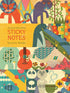 Vintage Inspired Illustrated Sticky Notes: Animal Adventures Sticky Notepad for Office