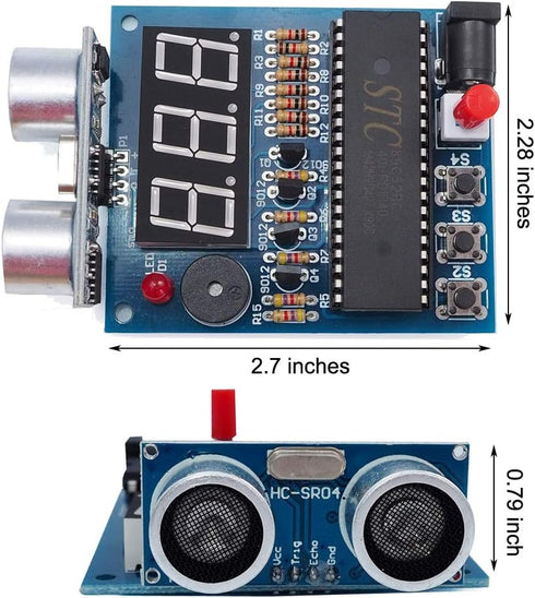 Ultrasonic Ranging Alarm Learn to Solder Electronics Kit, DIY Kit with HC-SR04 Ultrasonic Sensor Module