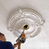 Ekena Millwork CM13OR Orrington Ceiling Medallion, 13 1/4"OD x 6 5/8"ID x 1 1/8"P, Factory Primed Finish