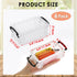 OGANAZI 6 PCS Clear Plastic Crayon Boxes with Snap Lids, Small Crayon Storage Box Stackable Crayon Container Box