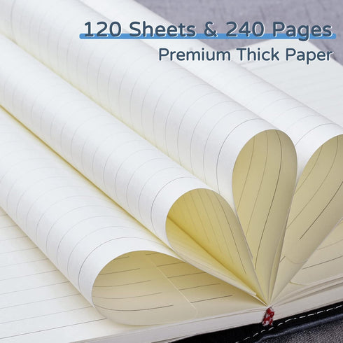 A5 240 8.6x5.8in WEMATE Diary with Lock, PU Leather Journal with Lock Pages, Vintage Locks Journal Password Notebook